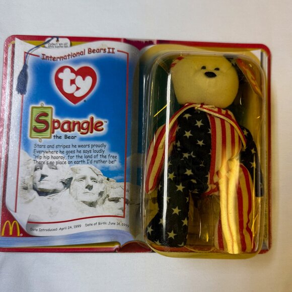 McDonald's Ty Beanie Babies 2000 Bears Set of 2 NIB Spangle, Spangle - Picture 2 of 4